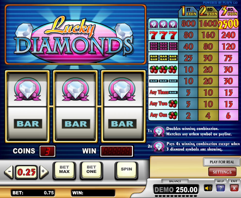 Lucky Diamonds Gameplay